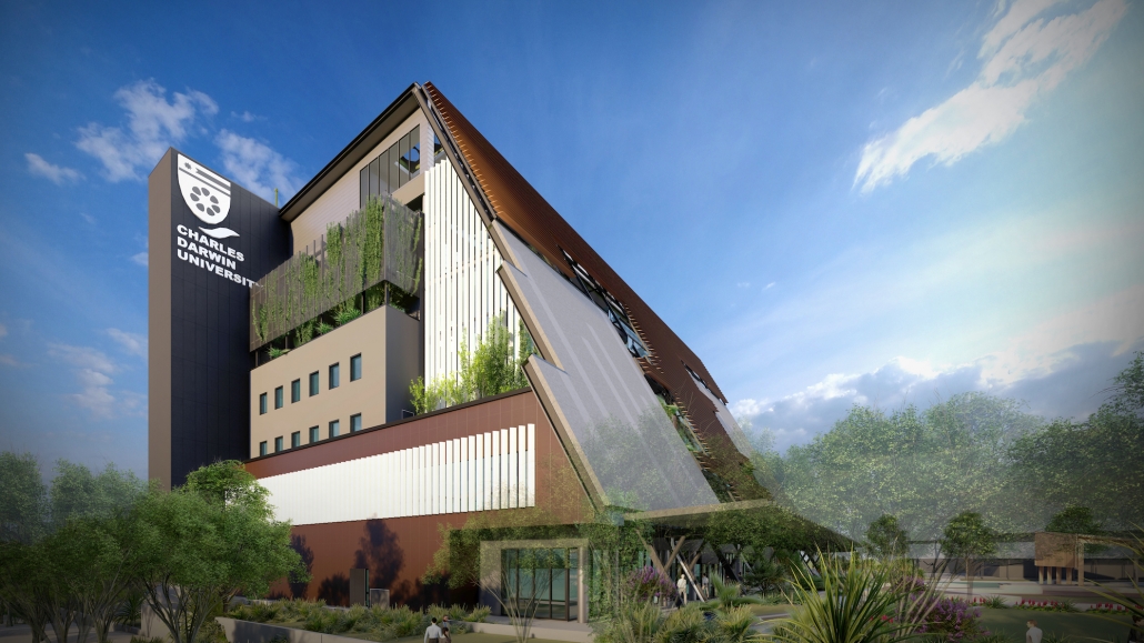 3D Artist Render of proposed CDU Campus Building
